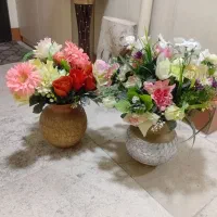 دسته گل با گلدان