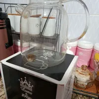 قوری یک ونیم لیتری پیرکس درب چوبی