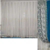 فروش پرده حریر طرح دار.درحد نو