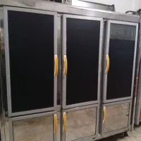 یخچال ایستاده ویترینی تمام استیل