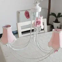 لوستر فرفروژه سفید
