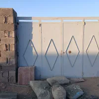 درب گاراژ چهارلنگه در حد نو سالم و آماده نصب