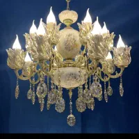 لوسترفلورا راما برنجی سرامیکی۱۵+۱شعله BN light.466