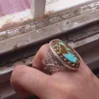 انگشتر نقره قلم زنی