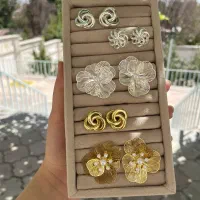 گوشواره های ابکاری نقره