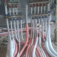 لوله کشی آب پنج لایه وفاضلاب شبانه روزی