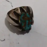 انگشترفیروزه طلاکوب