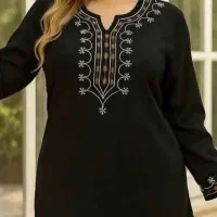 لباس زنانه شومیز گلدوزی مدل مهدیس شیک شیکان کده