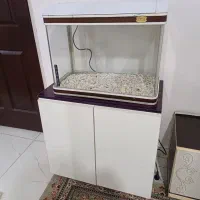 آکواریوم ماهی شیشه  خم با کمد دوچرخه