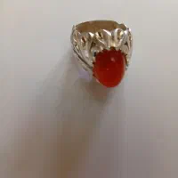 انگشتر عقیق یمنی اصل پرتقال|جواهرات|سمنان, |دیوار