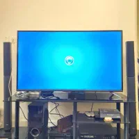 میز تلویزیون شیشه ای سالم