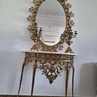 آینه شمعدان تمام برنز