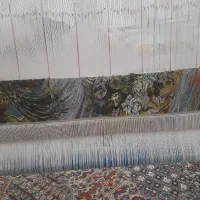 تابلو فرش دستباف نیمه‌کاره طرح شکفتن|تابلو فرش|مبارکه, |دیوار