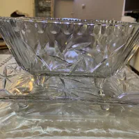 تعدادی ظروف،مجسمه کریستال میوه خوری واجیل خوری اصل|ظروف سرو و پذیرایی|تهران, دهکده المپیک|دیوار