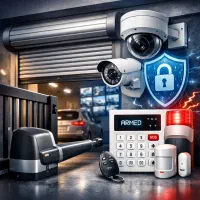 کرکرهبرقی،جک بارویی درب دوربینمداربسته.دزدگیر