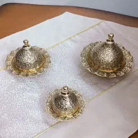 قندان طاووس برنجی