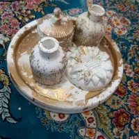 فروش سنگ مصنوعی قندان، جا شمعی،جا سیگاری|صنایع دستی و سایر لوازم تزئینی|صدرا-فارس, |دیوار