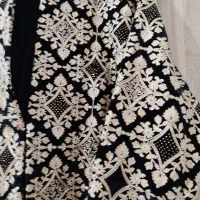 مانتو مخمل اروپایی کار شده شیک ۱بار استفاده شده|لباس|لنجان, |دیوار