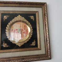 یک عدد سبد درب دار حصیربافیی و یک عدد تابلو|صنایع دستی و سایر لوازم تزئینی|سرپل ذهاب, |دیوار