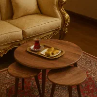 میز جلومبلی و عسلی گرد