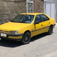 پژو 405 زرد بین شهری 96