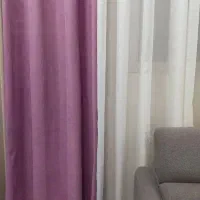 پرده کتان کاملا تمیز و نو هست