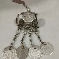 اویز نقره بایک انگشتر نقره قدیمی