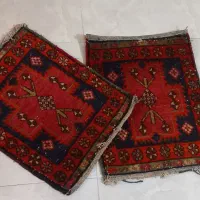 پنج تیکه فرشوگلیم قدیمی|گلیم، جاجیم، گبه|قم, قلعه کامکار|دیوار