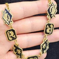 فروش دستبند و گردنبند طلا میناکاری مشکی کم اجرت|جواهرات|اهواز, ۳۰ متری|دیوار