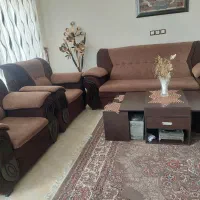 مبلمان ب همراه میز وسط و عسلی ها|مبلمان خانگی و میز عسلی|حبیب آباد, |دیوار