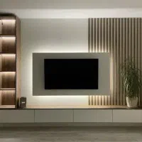 طراحی و اجرا مدرن ترین تی وی وال