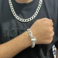 دستبند و گردنبند نقره ۳۵۲گرم
