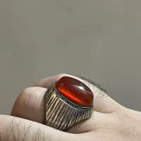 انگشتر عقیق کهنه یمنی