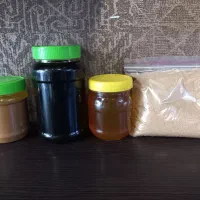 ارده کنجد   عسل طبیعی   شیره خرما   شکر قهوه ای