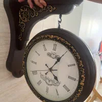 ساعت دو رو و لوستر چوبی|لوستر و چراغ آویز|پردیس, فاز ۲|دیوار