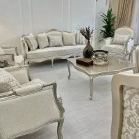 مبل فرانسوی ( سه گل)|مبلمان خانگی و میز عسلی|مشکیندشت, |دیوار