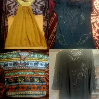 تیشرت و مانتو،شومیز زنانه دست دوم،سایزهای مختلف