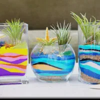 خاک رنگی گلباران سبز .مخصوص تراریوم .تزیینی