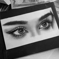 طراحی چهره سیاه قلم/هدیه/کادو