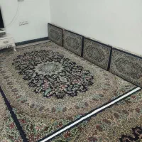 قالی 500شانه شش میتر 4عدد همراه با 6پشتی