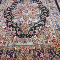 جفت قالیچه رج ۴۰ هاشیه تاروپود ابریشم سالاری|فرش|تبریز, |دیوار