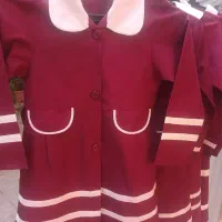 مانتو و شلوار زرشکی