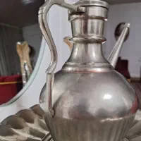 افتابه لگن ورشو با روکش نقره عتیقه کلکسیونی|کلکسیون اشیاء عتیقه|تهران, شهرک غرب|دیوار