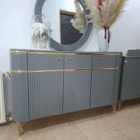 فوری فروشی سرویس طوسی طلایی شیک و تمیز قیمت مناسب