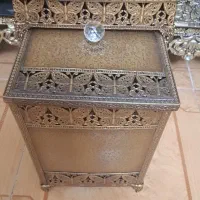 ست سطل و جای دستمال فلزی پیوتر|صنایع دستی و سایر لوازم تزئینی|قزوین, |دیوار