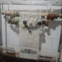 دار  تابلو فرش  به همراه همه وسایل بافت قالی