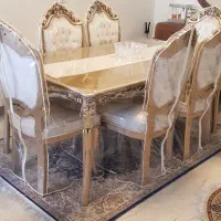 سرویس مبل ۷ نفره و میز و صندلی نهارخوری استیل|مبلمان خانگی و میز عسلی|شیراز, زرگری|دیوار