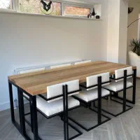 میز نهارخوری دکوراتیو|میز و صندلی غذاخوری|شیراز, شیشهگری|دیوار