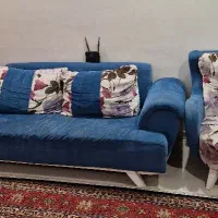 مبلمان راحتی ۷ نفره سالم و میز جلومبلی راش جداگانه|مبلمان خانگی و میز عسلی|تهران, یوسف‌آباد|دیوار