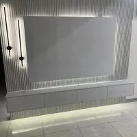 پارکت تی وی وال چمن مصنوعی فنس برگی|مصالح و تجهیزات ساختمان|فردیس, فردیس|دیوار